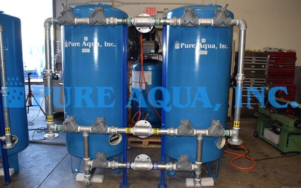 Carbon Steel Multimedia Filtration Systems 1 x 100, 1 x 40 GPM - Kuwait