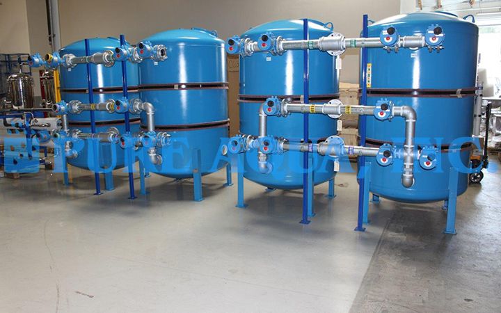 Commercial Media Water Filter System 300,000 GPD - Kuwait