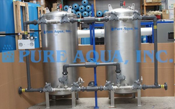 Duplex Stainless Steel Media Filter for Potable Water 98 GPM - Kuwait