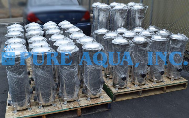 RO Stainless Steel Cartridge Filter Housing 10 x 72,000 and 10 x 60,000 GPD - Kuwait