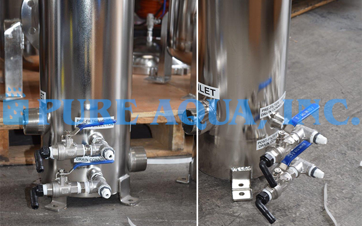 Stainless Steel Multi Cartridge Filter Housing 4 x 350,000, 3 x 260,000 and 3 x 115,200 GPD - Kuwait - Image 3