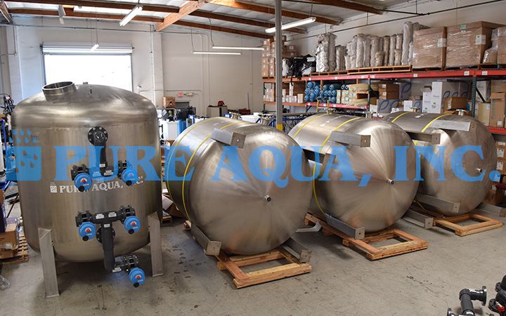 Stainless Steel Multi Media Filters with Auto Backwash 2 x 330 GPM - Abu Dhabi